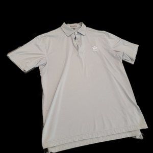Peter Millar Summer Comfort Grey Polo Shirt Men's Size L